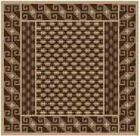 needlepoint kit in soft brown, fauwn