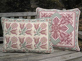 Floral geometric Bergama & Topkapi needlepoint kits